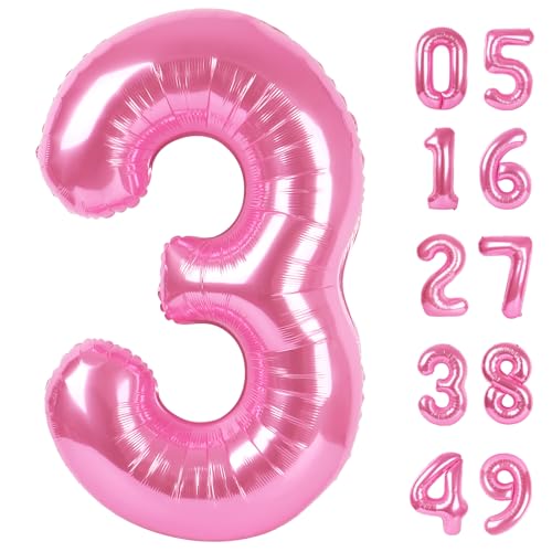 Rosa Ballon mit 3 Zahlen Rosa Ballon mit 3 Zahlen von Upgesy