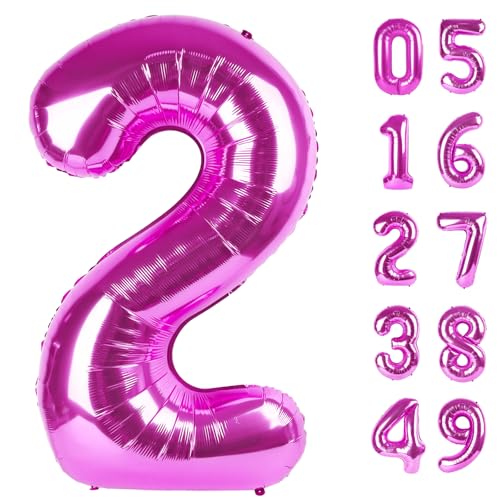 Rosy Purple Zahlenballon 2026 von Upgesy