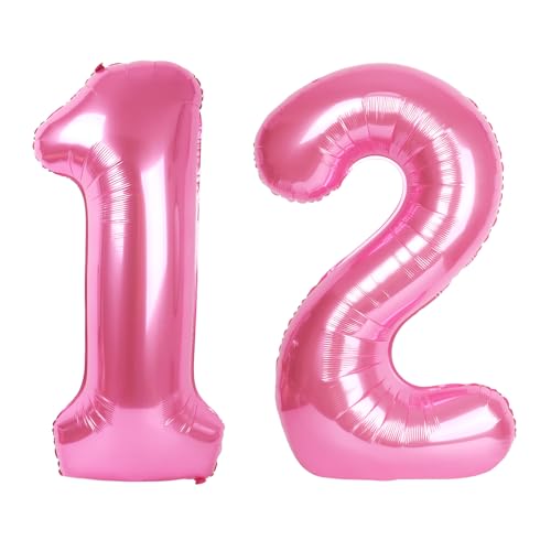 Zahl rosa 12 Ballon Zahl rosa 12 Ballon von Upgesy