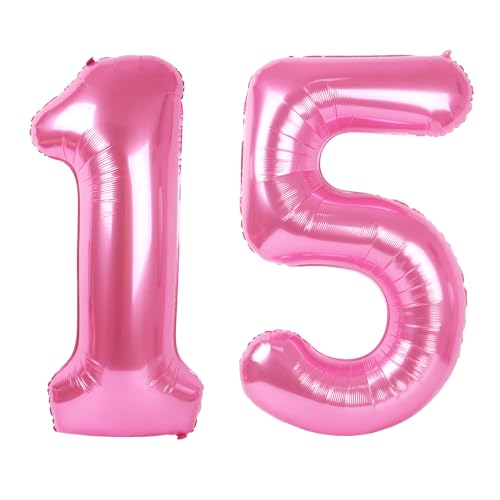Zahl rosa 15 Ballon Zahl rosa 15 Ballon von Upgesy
