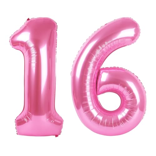 Zahl rosa 16 Ballon Zahl rosa 16 Ballon von Upgesy