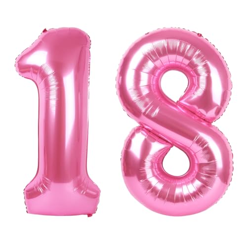 Zahl rosa 18 Ballon von Upgesy