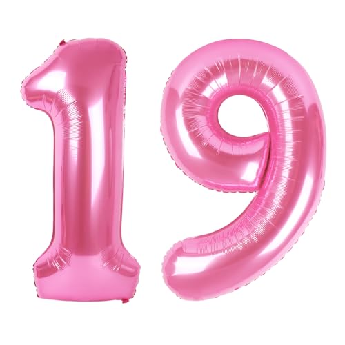 Zahl rosa 19 Ballon Zahl rosa 19 Ballon von Upgesy