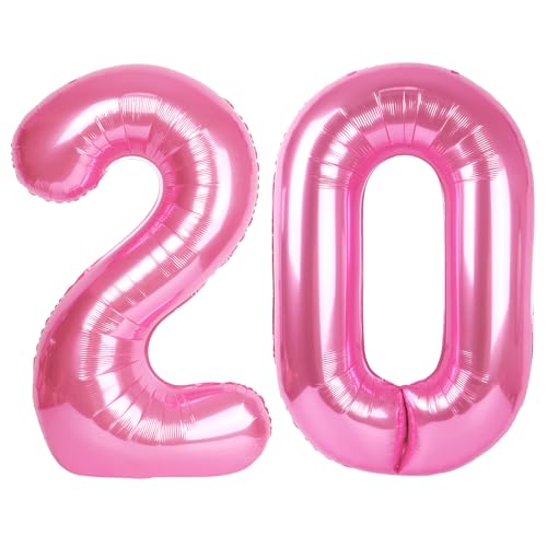 Zahl rosa 20 Ballon Zahl rosa 20 Ballon von Upgesy