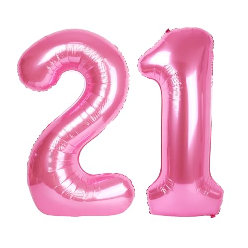 Zahl rosa 21 Ballon Zahl rosa 21 Ballon von Upgesy