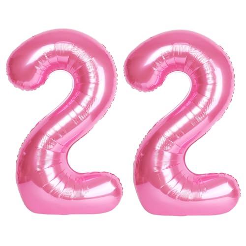 Zahl rosa 22 Ballon Zahl rosa 22 Ballon von Upgesy