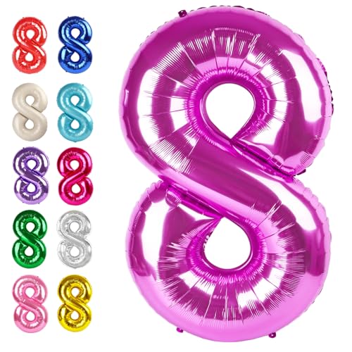Zahlenballon lila Rose 8 Zahlenballon lila Rose 8 von Upgesy