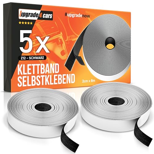 5 x Klettband selbstklebend extra stark 8m | Klettverschluss doppelseitig klebend 20mm Schwarz | Hakenband & Flauschband Rolle beidseitig 8 m 5 x Klettband selbstklebend extra stark 8m | Klettverschluss doppelseitig klebend 20mm Schwarz | Hakenband & Flauschband Rolle beidseitig 8 m von Upgrade4cars