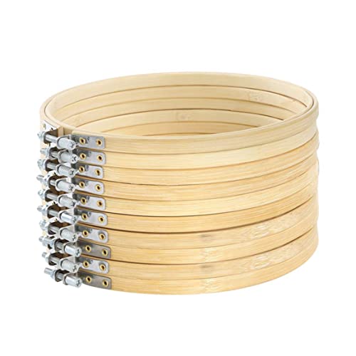 Runde Stickereien Kreuzstich -Reifen Ringe nähen Bambuskreise 20 cm 10pcs Nähring Reifen Runde Stickereien Kreuzstich -Reifen Ringe nähen Bambuskreise 20 cm 10pcs Nähring Reifen von Upiulote