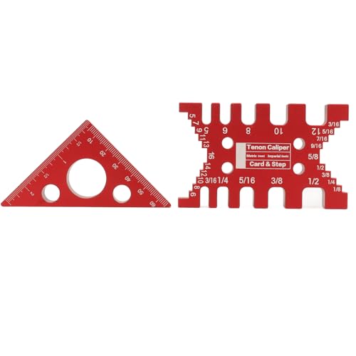 Uplory Tenon -Bremssattel und Dreieckset, Routersägen -Tisch -Messwerkzeug Holzbearbeitung Messblock für Präzisionsholzbearbeitung Uplory Tenon -Bremssattel und Dreieckset, Routersägen -Tisch -Messwerkzeug Holzbearbeitung Messblock für Präzisionsholzbearbeitung von Uplory