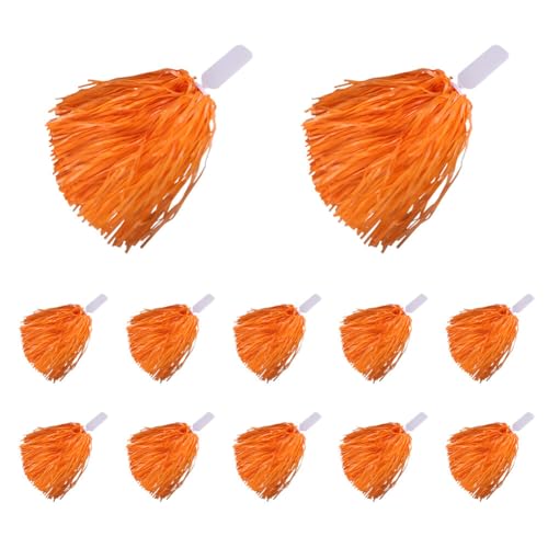 12 Stücke Cheerleading Pompons Cheerleader Bunte Pompons Handblume mit Griffen Tanzpuschel Cheers Ball PE Tanzpuschel Cheers Ball für Sport Cheers Tanz Abendkleid Nachtparty Bühnenleistung 12 Stücke Cheerleading Pompons Cheerleader Bunte Pompons Handblume mit Griffen Tanzpuschel Cheers Ball PE Tanzpuschel Cheers Ball für Sport Cheers Tanz Abendkleid Nachtparty Bühnenleistung von Uposao