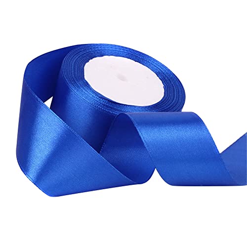 22mx3.8cm Polyester Satinband, Breit Dekoration Geschenkband Große Schleife Satinband für Geschenkverpackungen,Schleifen, Hochzeitsdekoration Schleifen Partydekoration Blumenhandwerk,Dunkelblau #2 von Uposao