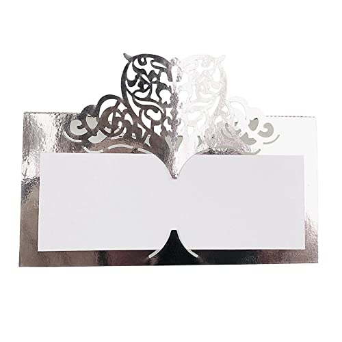 50 Stück Tischkarten Hochzeit, Hohle Blumen Platzkarten Grußkarten zum Beschriften Namenskarten Sitzplatzkarten Tischdekoration für Hochzeit Geburtstag Konfirmation Kommunion Taufe Feier,Silber 50 Stück Tischkarten Hochzeit, Hohle Blumen Platzkarten Grußkarten zum Beschriften Namenskarten Sitzplatzkarten Tischdekoration für Hochzeit Geburtstag Konfirmation Kommunion Taufe Feier,Silber von Uposao
