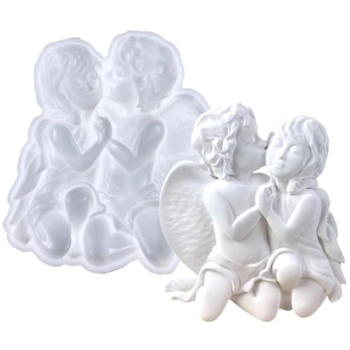 Gießformen Kerzen Silikonform 3D Engel Silikon Epoxid Harz Formen Junge Mädchen Kleine Engels Silikonformen für Heimdekorationen Bastel Ornamente Gießformen Kerzen Silikonform 3D Engel Silikon Epoxid Harz Formen Junge Mädchen Kleine Engels Silikonformen für Heimdekorationen Bastel Ornamente von Uposao