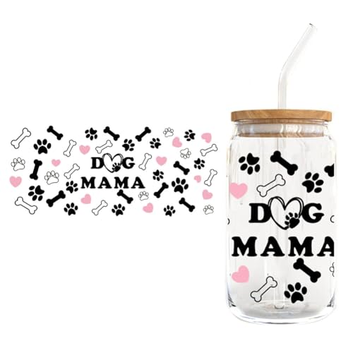 Glasbecher Transfer Aufkleber Kreativität Tieraufkleber Katze Hund Transfer Sticker Wasserfeste Rub on Blumen Transfer Aufkleber Wickeln Transfers Sticker für 16oz Glasbecher Glasbecher Transfer Aufkleber Kreativität Tieraufkleber Katze Hund Transfer Sticker Wasserfeste Rub on Blumen Transfer Aufkleber Wickeln Transfers Sticker für 16oz Glasbecher von Uposao