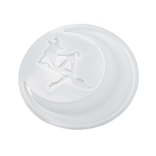 Uposao Mond Hexe Gießform Silikonform Resin Silicone Halloween Formen für DIY Schlüsselanhänger Halskette Anhänger Schmuck Tisch Dekoration Machen Uposao Mond Hexe Gießform Silikonform Resin Silicone Halloween Formen für DIY Schlüsselanhänger Halskette Anhänger Schmuck Tisch Dekoration Machen von Uposao