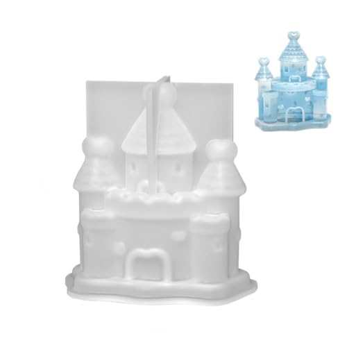 Silikonformen Schloss Gießforme Castle Harzforme Kuchen Backformen Dekorationen für DIY Schokolade Süßigkeiten Kuchen Dekoration von Uposao