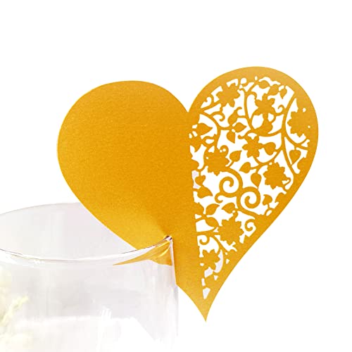 Tischkarten für Weingläser,50 Stücke Hochzeit Tischkarten Platzkarten Namenskarten Hohl Liebe Herz Tischdeko Karte Hochzeitsgast Karten für Weinglas Bankette Tischdekoration Geburtstag Party,Gold Tischkarten für Weingläser,50 Stücke Hochzeit Tischkarten Platzkarten Namenskarten Hohl Liebe Herz Tischdeko Karte Hochzeitsgast Karten für Weinglas Bankette Tischdekoration Geburtstag Party,Gold von Uposao