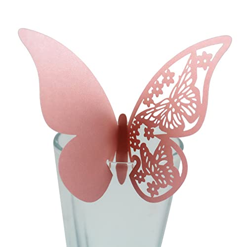 Tischkarten für Weingläser,50 Stücke Hochzeit Tischkarten Platzkarten Namenskarten Hohl Schmetterling Tischdeko Karte Hochzeitsgast Karten für Weinglas Bankette Tischdekoration Geburtstag Party,Rosa Tischkarten für Weingläser,50 Stücke Hochzeit Tischkarten Platzkarten Namenskarten Hohl Schmetterling Tischdeko Karte Hochzeitsgast Karten für Weinglas Bankette Tischdekoration Geburtstag Party,Rosa von Uposao