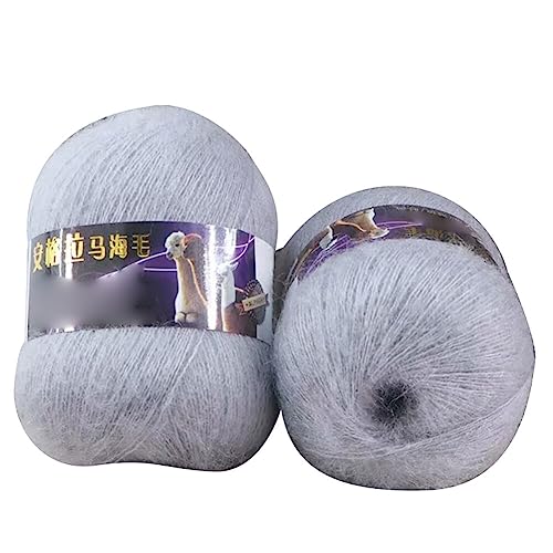 Uposao 2 Stück Einfarbig Mohair Hochwertiges Garn Weiche Mohair Strick Wolle Garn Für Zum Stricken Und Häkeln 42g/Rolle Uposao 2 Stück Einfarbig Mohair Hochwertiges Garn Weiche Mohair Strick Wolle Garn Für Zum Stricken Und Häkeln 42g/Rolle von Uposao