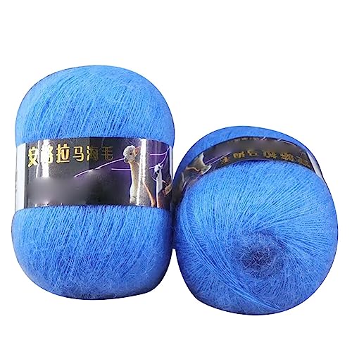 Uposao 2 Stück Einfarbig Mohair Hochwertiges Garn Weiche Mohair Strick Wolle Garn Für Zum Stricken Und Häkeln 42g/Rolle von Uposao
