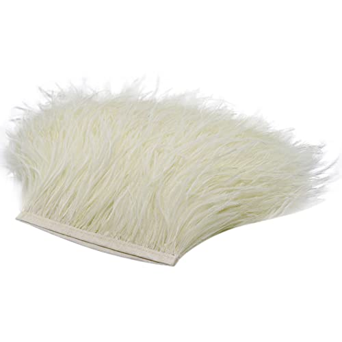 Uposao 2M Natürliche Straußenfedern Fringe Trim,Straußenfeder Borte Fransen mit Satinband für DIY Tuch Kleid nähen Handwerk Weihnachten kostüme Dekoration Halloween Federband Bastelzubehör,Beige Uposao 2M Natürliche Straußenfedern Fringe Trim,Straußenfeder Borte Fransen mit Satinband für DIY Tuch Kleid nähen Handwerk Weihnachten kostüme Dekoration Halloween Federband Bastelzubehör,Beige von Uposao