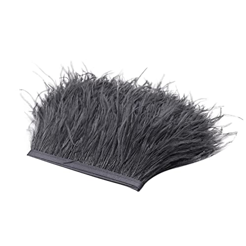 Uposao 2M Natürliche Straußenfedern Fringe Trim,Straußenfeder Borte Fransen mit Satinband für DIY Tuch Kleid nähen Handwerk Weihnachten kostüme Dekoration Halloween Federband Bastelzubehör,Dunkelgrau Uposao 2M Natürliche Straußenfedern Fringe Trim,Straußenfeder Borte Fransen mit Satinband für DIY Tuch Kleid nähen Handwerk Weihnachten kostüme Dekoration Halloween Federband Bastelzubehör,Dunkelgrau von Uposao