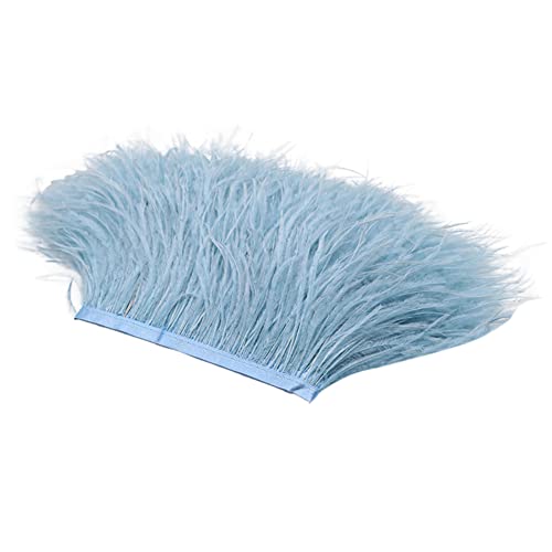 Uposao 2M Natürliche Straußenfedern Fringe Trim,Straußenfeder Borte Fransen mit Satinband für DIY Tuch Kleid nähen Handwerk Weihnachten kostüme Dekoration Halloween Federband Bastelzubehör,Blau #3 Uposao 2M Natürliche Straußenfedern Fringe Trim,Straußenfeder Borte Fransen mit Satinband für DIY Tuch Kleid nähen Handwerk Weihnachten kostüme Dekoration Halloween Federband Bastelzubehör,Blau #3 von Uposao