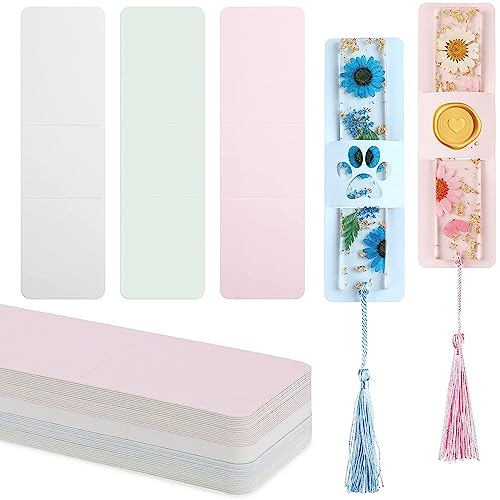 Uposao 50 Stück Blanko Kraftpapier Lesezeichen Set DIY Blanko Handwerk Lesezeichen Für Malerei Bastelprojekte Festival Geschenk Dekoration von Uposao