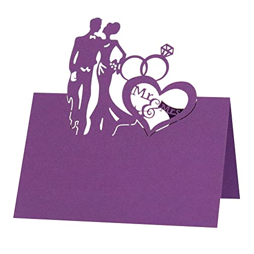 Uposao 50 Stück Tischkarten Hochzeit, Hohle Schmetterling Platzkarten Grußkarten zum Beschriften Namenskarten Namenschilder Sitzplatzkarten Blanko für Hochzeit Tischdekoration,Lila Uposao 50 Stück Tischkarten Hochzeit, Hohle Schmetterling Platzkarten Grußkarten zum Beschriften Namenskarten Namenschilder Sitzplatzkarten Blanko für Hochzeit Tischdekoration,Lila von Uposao