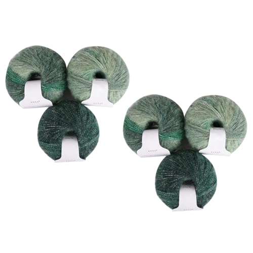 Uposao 6 Stück Mohair Farbverlauf Garn Mischgarnknäuel Weiche Mohair Strick Wolle Garn Für Zum Stricken Und Häkeln 30g/Rolle von Uposao