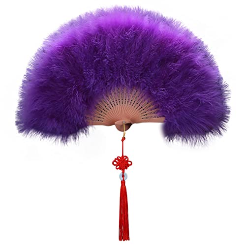 Uposao Damen Fächer Feder,Vintage Stil 20er Jahre Feder Handfächer Faltbar Handheld Marabou Federfächer Damen Party Kostüm Dekoration Zubehör für Hochzeit Halloween Karneval, Mottoparty,Lila Uposao Damen Fächer Feder,Vintage Stil 20er Jahre Feder Handfächer Faltbar Handheld Marabou Federfächer Damen Party Kostüm Dekoration Zubehör für Hochzeit Halloween Karneval, Mottoparty,Lila von Uposao