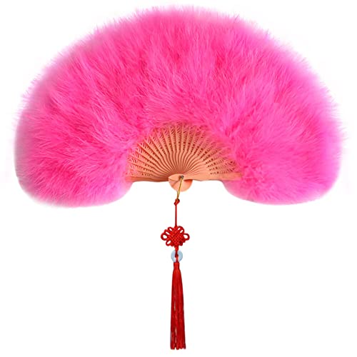 Uposao Damen Fächer Feder,Vintage Stil 20er Jahre Feder Handfächer Faltbar Handheld Marabou Federfächer Damen Party Kostüm Dekoration Zubehör für Hochzeit Halloween Karneval, Mottoparty,Rosa #2 Uposao Damen Fächer Feder,Vintage Stil 20er Jahre Feder Handfächer Faltbar Handheld Marabou Federfächer Damen Party Kostüm Dekoration Zubehör für Hochzeit Halloween Karneval, Mottoparty,Rosa #2 von Uposao
