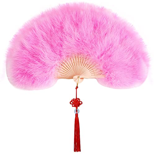Uposao Damen Fächer Feder,Vintage Stil 20er Jahre Feder Handfächer Faltbar Handheld Marabou Federfächer Damen Party Kostüm Dekoration Zubehör für Hochzeit Halloween Karneval, Mottoparty,Rosa Uposao Damen Fächer Feder,Vintage Stil 20er Jahre Feder Handfächer Faltbar Handheld Marabou Federfächer Damen Party Kostüm Dekoration Zubehör für Hochzeit Halloween Karneval, Mottoparty,Rosa von Uposao