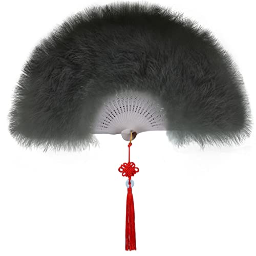 Uposao Damen Fächer Feder,Vintage Stil 20er Jahre Feder Handfächer Faltbar Handheld Marabou Federfächer Damen Party Kostüm Dekoration Zubehör für Hochzeit Halloween Karneval, Mottoparty,Schwarz Uposao Damen Fächer Feder,Vintage Stil 20er Jahre Feder Handfächer Faltbar Handheld Marabou Federfächer Damen Party Kostüm Dekoration Zubehör für Hochzeit Halloween Karneval, Mottoparty,Schwarz von Uposao