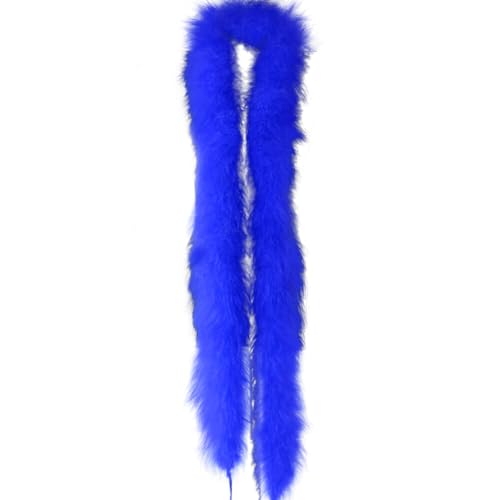 Uposao Federboa Weihnachtsboa, Länge 200CM Flauschige Federstola Feder Schal Verkleidung Girlande für Damen Mädchen 22er Jahre Fasching Mottoparty Karneval Kostüm Accessoire Hochzeitsdekoration,Blau von Uposao