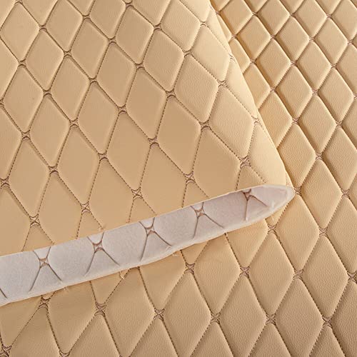 Uposao Kunstleder PVC Gesteppt Kaschiert Leder Kunstleder Polsterstoff Gesteppt Möbelstoff für Schrank Ledertasche Autositz Sofa Möbel Repara Handwerk DIY nähen 155x100CM von Uposao