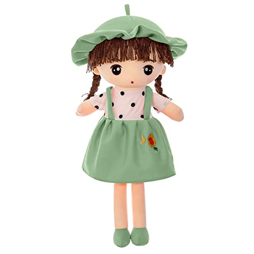 Uposao Kuschelpuppe Plüsch Stofftier, 45CM Weiche Stoffpuppe mit Kleidung und Haaren für Kinder von 0-5 Jahren Gefüllte Puppen Märchen Prinzessin Puppe Plüschtier Weihnachten Geschenke,Grün Uposao Kuschelpuppe Plüsch Stofftier, 45CM Weiche Stoffpuppe mit Kleidung und Haaren für Kinder von 0-5 Jahren Gefüllte Puppen Märchen Prinzessin Puppe Plüschtier Weihnachten Geschenke,Grün von Uposao
