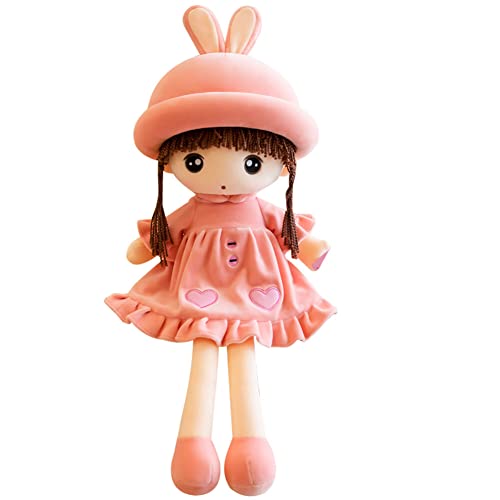 Uposao Kuschelpuppe Weiche Stoffpuppe, 50CM Mädchen Plüschpuppe Gefüllte Puppen mit Kleidung Haaren Niedliches Märchen Prinzessin Stofftier Fee Spielzeug Weihnachten Geschenk Für Baby Kinder,Rosa Uposao Kuschelpuppe Weiche Stoffpuppe, 50CM Mädchen Plüschpuppe Gefüllte Puppen mit Kleidung Haaren Niedliches Märchen Prinzessin Stofftier Fee Spielzeug Weihnachten Geschenk Für Baby Kinder,Rosa von Uposao