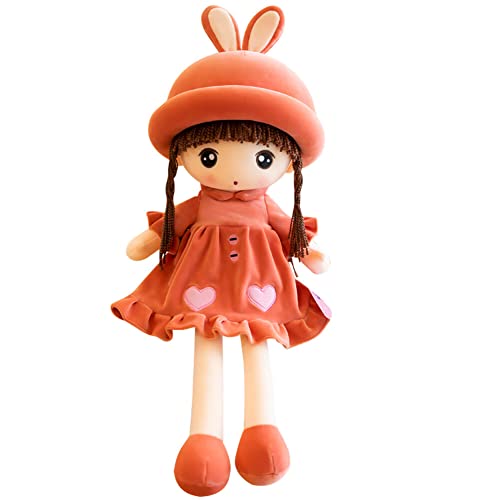 Uposao Kuschelpuppe Weiche Stoffpuppe, 50CM Mädchen Plüschpuppe Gefüllte Puppen mit Kleidung Haaren Niedliches Märchen Prinzessin Stofftier Fee Spielzeug Weihnachten Geschenk Für Baby Kinder,Rot Uposao Kuschelpuppe Weiche Stoffpuppe, 50CM Mädchen Plüschpuppe Gefüllte Puppen mit Kleidung Haaren Niedliches Märchen Prinzessin Stofftier Fee Spielzeug Weihnachten Geschenk Für Baby Kinder,Rot von Uposao