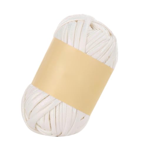 Uposao T-Shirt-Garn 6 Rollen T-Shirt Band Garn Stricken Strickgarn zum Häkeln Stricken Dickes Sperriges Häkelgarn für Anfänger Einfaches für Stricken, Makramee, Häkeln, Weben 100g/Rollen von Uposao