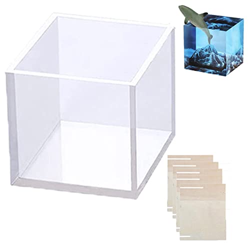 Würfel Quadrat Silikonform, 9.5cm Gießform Silikonform Resin Mold Harzformen Quadratische Epoxidharz Form Kerzenform Seifenform für Kerze, Seife Herstellung, DIY Handwerk Schmuckherstellung Werkzeuge Würfel Quadrat Silikonform, 9.5cm Gießform Silikonform Resin Mold Harzformen Quadratische Epoxidharz Form Kerzenform Seifenform für Kerze, Seife Herstellung, DIY Handwerk Schmuckherstellung Werkzeuge von Uposao