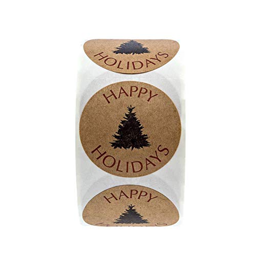 1 Rolle/500 Stück 2,5 cm Happy Holiday Weihnachtsbaum Aufkleber Weihnachten Tags Kraftpapier Kreis Selbstklebende Etiketten Dekorative Siegelaufkleber für Weihnachten Urlaub Geschenke Hochzeit Party 1 Rolle/500 Stück 2,5 cm Happy Holiday Weihnachtsbaum Aufkleber Weihnachten Tags Kraftpapier Kreis Selbstklebende Etiketten Dekorative Siegelaufkleber für Weihnachten Urlaub Geschenke Hochzeit Party von Upstore