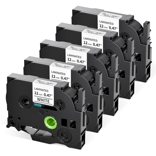 Upwinning Tze-231 Tze 231 Tze231 Etikettendrucker Band 12mm kompatibel mit Brother p-touch bänder 12mm für Brother P touch Cube Bluetooth-Monochrom PTH110 H107B 1000 1010 Beschriftungsgerät, 5er-Pack Upwinning Tze-231 Tze 231 Tze231 Etikettendrucker Band 12mm kompatibel mit Brother p-touch bänder 12mm für Brother P touch Cube Bluetooth-Monochrom PTH110 H107B 1000 1010 Beschriftungsgerät, 5er-Pack von Upwinning