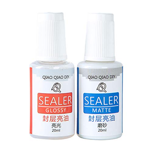 2 Flaschen Wasserdicht Schützt Aufhellendes Gel Öl Epoxidharz Versiegelung Glänzend Matte Oberfläche Glänzend Versiegelung Matt Metallic Epoxy Pigment Pulver von Uqezagpa