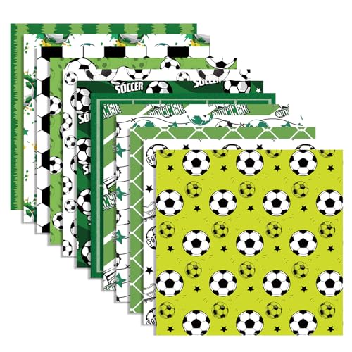 24 Blatt Scrapbooking Papier Fußball Thema Dekoratives Papier für Scrapbooking Journal Planer Album Einladungskarte von Uqezagpa