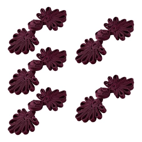 5 Paar Chinesische Verschlussknopf Cheongsam Nähfäden Chinesische Knoten Zum Nähen Von Umhang Mit Kant von Uqezagpa
