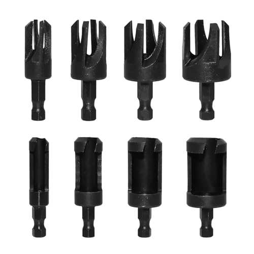 8-teiliges Holzbohrerset 6,35 mm, 9,5 mm, 1,5 cm, Holzschneidewerkzeug, Kork, Holzmesser, Bohrerset 8-teiliges Holzbohrerset 6,35 mm, 9,5 mm, 1,5 cm, Holzschneidewerkzeug, Kork, Holzmesser, Bohrerset von Uqezagpa