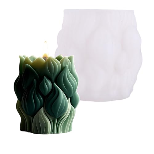 Blumen-Zylinder-Silikon-Tulpen-Formen, Ornament-Pflaster, Gießen, Epoxidharz, Silikon, Tulpen, Gips, Gießdekoration Blumen-Zylinder-Silikon-Tulpen-Formen, Ornament-Pflaster, Gießen, Epoxidharz, Silikon, Tulpen, Gips, Gießdekoration von Uqezagpa