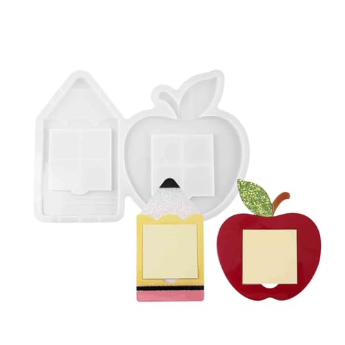 Epoxidharz-Formen für Haftnotizen, Rahmenformen, Bastelform, Silikonformen, geeignet für handgefertigte Dekorationen, Kristall-Epoxid-Haftnotizform Epoxidharz-Formen für Haftnotizen, Rahmenformen, Bastelform, Silikonformen, geeignet für handgefertigte Dekorationen, Kristall-Epoxid-Haftnotizform von Uqezagpa